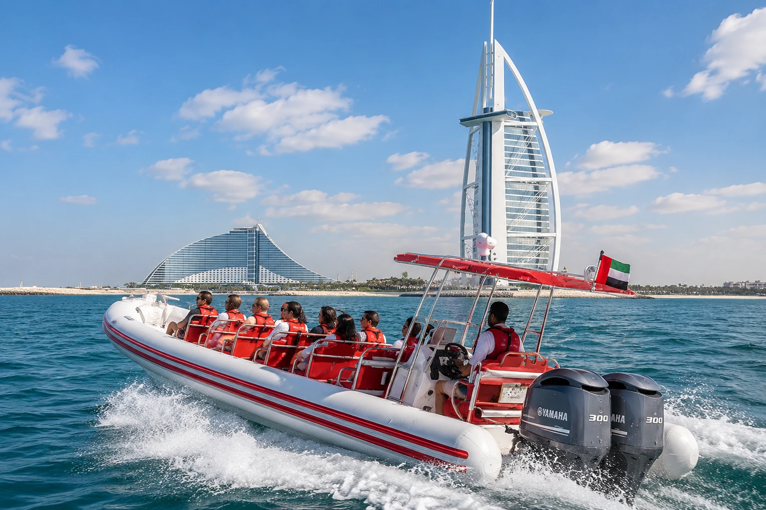 90 minute speedboat tour dubai marina palm atlantis burj al arab
