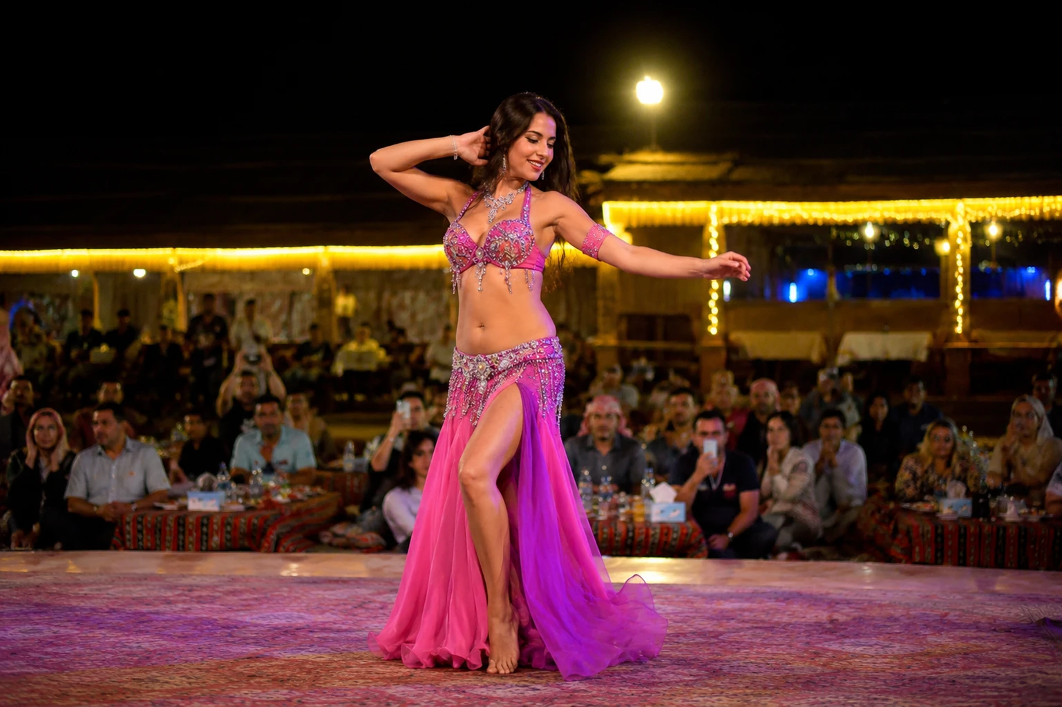 Belly dancing in desert safari dubai